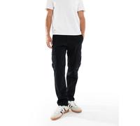 Jack & Jones - Pantaloni cargo slim neri-Nero W33 L32