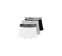 Jack & Jones Junior Bambino Sense Trunks 3-Pack Noos Jr Pantaloncini Not Applicable, Grigio (Light Grey Melange Black/White), 164