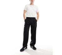 Jack & Jones - Pantaloni eleganti neri a fondo ampio con pieghe sul davanti-Nero W34 L32