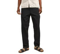 Jack&Jones pantaloni in misto lino nero L