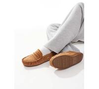 Jack & Jones - Pantofole stile mocassino in camoscio sintetico beige-Neutro 46