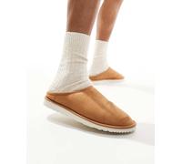 Jack & Jones - Pantofole stile sabot beige in camoscio sintetico-Neutro 44