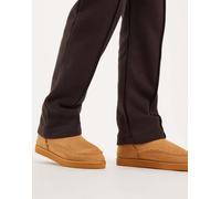 Jack & Jones - Pantofole stivaletto in camoscio sintetico con suola spessa color cuoio-Marrone 44