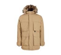 Jack & Jones - Parka Antivento con Cappuccio in Pelliccia - - Coats - Uomo - Marrone - S