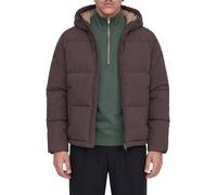Jack&Jones piumino uomo trapuntato Galaxy con cappuccio marrone