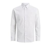 JACK&JONES PLUS Camicia da Donna Jjjoe LS Plain Pls, Bianco, XXXXXL