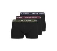JACK&JONES PLUS JACARON Solid Trunks 3 Pack Pls Boxer a Pantaloncino, Black/Pack:Black-Black, 3XL Große Größen (Pacco da 3) Uomo