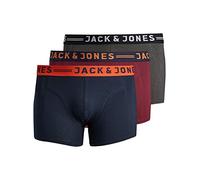 JACK&JONES PLUS JACLICHFIELD Trunks Noos 3 Pack Pls, Burgundy, 4XL Uomini