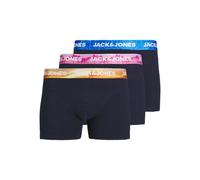 JACK&JONES PLUS JACLUCA Solid Trunks 3 Pack Pls Boxer a Pantaloncino, Navy Blazer/Pack:Navy Blazer-Navy Blazer, XXXXXL Uomo