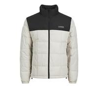 JACK&JONES PLUS Jjben Square Jacket Pls Giacca, Moonbeam/Dettaglio: Blocco, XXXXL Uomo