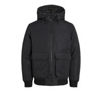 JACK&JONES PLUS Jjconstruct Bomber Pls, Nero, XXXXL Uomo