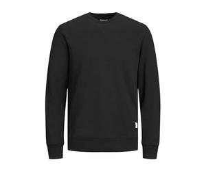 JACK & JONES PLUS JJEBASIC Sweat Crew Neck Noos, Maglia di Tuta da Uomo, Nero(Black), 2XL