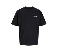 JACK&JONES PLUS Jjebradley Graphic Tee SS O-Neck SN Pls T-Shirt, Nero, 4XL Uomo