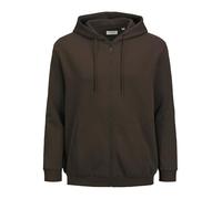 JACK&JONES PLUS Jjebradley Noos Pls-Felpa con Cappuccio e Cerniera, Pacciamatura, XXXXXXL Uomo