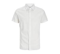 JACK&JONES PLUS Jjebreeze SS SN Pls-Maglietta Camicia a Maniche Corte, Bianco, 4XL Uomo