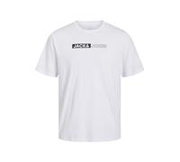JACK&JONES PLUS Jjecorp Logo Tee SS O-n Noos Pls T-Shirt, Bianco/Stampa: Play 5, XXXXXL Uomo
