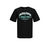 JACK&JONES PLUS Jjelogo Tee SS O-Neck 2 col Aw24 S Pls T-Shirt, Inchiostro Nero, 5XL Uomo