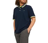 JACK&JONES PLUS JJEPAULOS - Polo SS Noos Pls, da Uomo, Colore: Blu Scuro, Taglia: 6XL