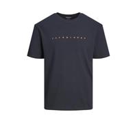 JACK & JONES PLUS JJESTAR JJ Tee SS Noos Pls, Maglietta da Uomo, Blu Scuro, 4XL, Navy Scuro, 4XL
