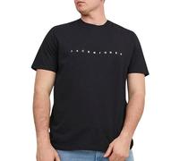 JACK & JONES PLUS JJESTAR JJ Tee SS Noos Pls - Maglietta da Uomo, Colore Nero, Taglia 5XL, Nero, 5XL