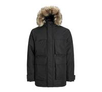 JACK&JONES PLUS Jjstar-Parka Pls, Black/Detail:No Badge, XXXL Uomo