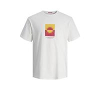 JACK&JONES PLUS JORMARBELLA Branding Tee SS Crew N Pls, Bianco, XXXXXL