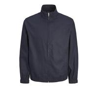 JACK&JONES PLUS Jprccwinston Linen Jkt Pls Giacca Corta, Navy Scuro, XXXXL Uomo