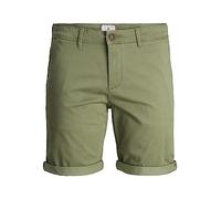JACK & JONES PLUS Jpstbowie Jjshorts Solid Sa SN Pls Pantaloncini Chino, Verde-Deep Lichen Green, 52 Uomo
