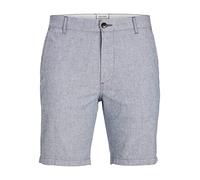 JACK & JONES PLUS JPSTDAVE JJLINEN Shorts AKM PS, Pantaloncini Chino Uomini, Blue Indigo/Detail:Solid, 46