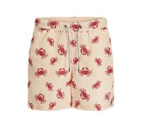 JACK&JONES PLUS Jpstfiji Jjswim AOP Ss24 Ly Pls Costume a Pantaloncino, Apricot Ice, 48 Uomo