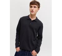 JACK & JONES Polo a maniche lunghe in maglia JACK & JONES medium Nero