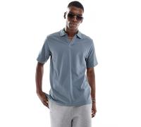 Jack & Jones Polo da Uomo Joralmeria Texture S, Stormy Weather, XS