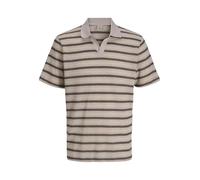 JACK & JONES Polo da Uomo a Righe, Rose Polvo, XS