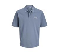 JACK & JONES Polo da Uomo Jjearchive Graphic SS SN, Blue Mirage, L, Blue Mirage., L