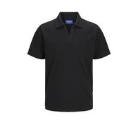 Jack & Jones Polo da Uomo Joralmeria Texture S, Nero, M