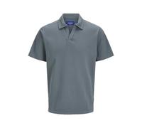 Jack & Jones Polo da Uomo Joralmeria Texture S, Stormy Weather, M