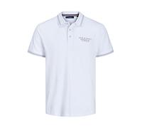 JACK & JONES Polo da Uomo Jprbluarchie SS Polo SG, Bianco, L