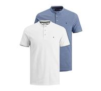 JACK & JONES Polo da uomo, tinta unita, M