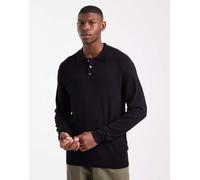 Jack & Jones - Polo nera a coste-Nero S