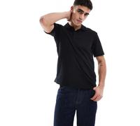 Jack & Jones - Polo nera mercerizzata-Nero XS