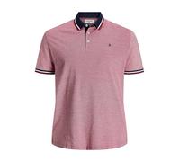 Jack & Jones Paulos Plus Size Short Sleeve Polo Rosso 5XL Uomo