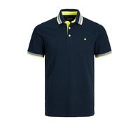 Jack & Jones Polo Shirt Uomo Taglie Forti JJEPAULOS In Colori Neon 1XL - 6XL