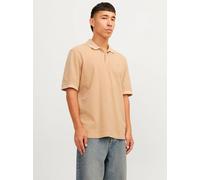 JACK & JONES Jprbluwilliam Wash SS Polo, Sabbia, M Uomo