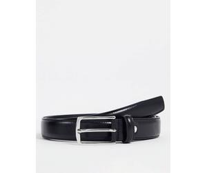 Jack & Jones Premium - Cintura in pelle nera-Nero 90 cm