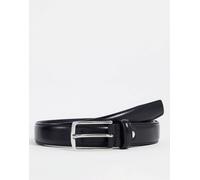 Jack & Jones Premium - Cintura in pelle nera-Nero 95 cm
