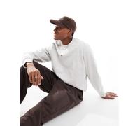 Jack & Jones Premium - Felpa oversize girocollo pesante 400 gsm grigio chiaro mélange M