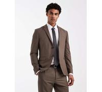 Jack & Jones Premium - Giacca da abito super slim marrone in coordinato 52