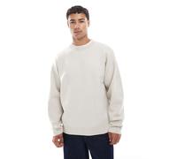 Jack & Jones Premium - Maglione girocollo morbido color crema-Grigio L