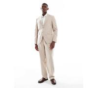 Jack & Jones Premium - Pantaloni da abito comodi in lino beige-Neutro 52