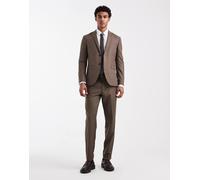 Jack & Jones Premium - Pantaloni sartoriali super slim marroni in coordinato-Marrone 46